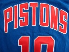 Detroit Pistons #10 Rodman Blue Hardwood Classics Swingman Jerseys