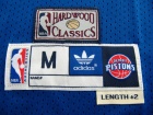 Detroit Pistons #10 Rodman Blue Hardwood Classics Swingman Jerseys