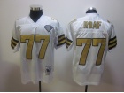 New Orleans Saints #77 Willie Roaf White 1994 Throwback Jerseys