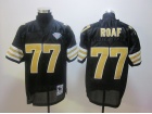 New Orleans Saints #77 Willie Roaf Black 1994 Throwback Jerseys