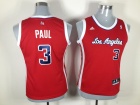 Los Angeles Clippers #3 Paul Red Women Jersey