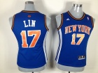 New York Knicks #17 Lin Blue Women Jersey