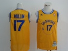 Golden State Warrlors #17 Mullin Yellow Throwback Jerseys