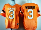 Oklahoma State Cowboys #3 Brandon Weeden Orange NCAA Jersey