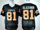 Oklahoma State Cowboys #81 Justin Blackmon Black Nike NCAA Jersey