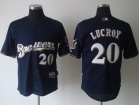 Milwaukee Brewers #20 Lucroy Blue Cool Base Jerseys