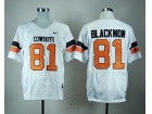 Oklahoma State Cowboys #81 Justin Blackmon White Nike NCAA Jerseys