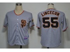 San Francisco Giants #55 Lincecum Grey Cool Base 2012 Jerseys