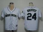 Seattle Mariners #24 Griffey White Cool Base Jerseys