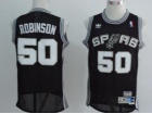 San Antonio Spurs #50 Robinson Black 1998-99 Hardwood Classics Jerseys