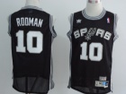 Adidas San Antonio Spurs #10 Rodman Black Hardwood Classics Swingman Jerseys