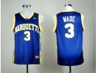 Marquette Golden Eagles #3 Wade Blue NCAA Jerseys