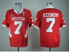 Houston Cougars #7 Keenum Red NCAA Jerseys