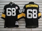 Pittsburgh Steelers #68 Greenwood Black Mitchell&Ness Jerseys