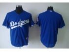 Los Angeles Dodgers Blank Blue Cool Base Jersey