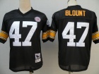 Pittsburgh Steelers #47 Mel Blount Black Throwback Jersey