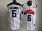 USA Team #5 Durant White 2012 London Olympic Games Jerseys