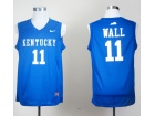 Kentucky Wildcats #11 John Wall Blue NCAA Jerseys