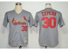 St. Louis Cardinals #30 Orlando Cepeda Grey M&N 1967 Jerseys