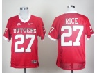 Rutgers Scarlet Knights #27 Rice Red NCAA Jerseys