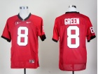 Georgia Bulldogs #8 AJ Green Red NCAA Jerseys