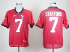 Georgia Bulldogs #7 Matthew Stafford  Red NCAA Jerseys