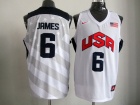 USA Team #6 James White 2012 London Olympic Games Jerseys