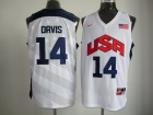 USA Team #14 Davis White 2012 London Olympic Games Jerseys