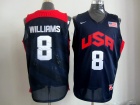 USA Team #8 Williams Blue 2012 London Olympic Games Jerseys