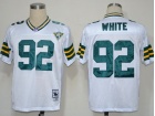 Green Bay Packers #92 White 75TH M&N White jerseys