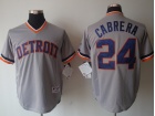 Detroit Tigers #24 Miguel Cabrera Grey Cooperstown Throwback Jerseys