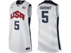 USA Team #5 Durant White 2012 London Olympic Games Jerseys