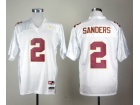 Nike Florida State Seminoles #2 Deion Sanders White College Football Throwback Jerseys