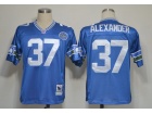 Seattle Seahawks #37 Shaun Alexander Blue Throwback Jerseys