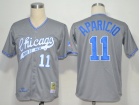 Chicago White Sox #11 Luis Aparicio Gray M&N Jerseys