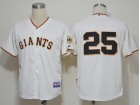 San Francisco Giants #25 Barry Bonds Cream Throwback Jerseys