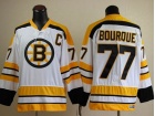 Boston Bruins #77 Ray Bourque White Throwback CCM Jerseys