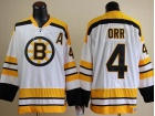 Boston Bruins #4 Bobby Orr White Throwback CCM Jerseys