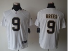 New Orleans Saints #9 Brees White Nike Limited Jerseys