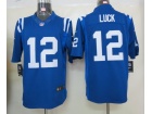 Indianapolis Colts #12 Luck Blue Nike Limited Jerseys