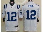 Indianapolis Colts #12 Luck White Nike Limited Jerseys