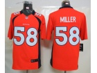 Denver Broncos #58 Miller Orange Nike Limited Jerseys