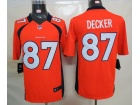 Denver Broncos  #87 Decker Orange Nike Limited Jerseys