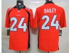 Denver Broncos #24 Bailey  Orange Nike Limited Jerseys