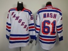 New York Rangers #61 Rick Nash White Jerseys