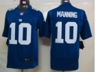 New York Gaints #10 Manning Blue Limited Blue Jerseys