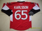 Ottawa Senators #65 Karlsson Red Jersey