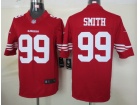 San Francisco 49ers #99 Smith Red Nike Limited Jerseys