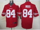 San Francisco 49ers #84 Moss Red Nike Limited Jerseys