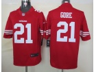 San Francisco 49ers #21 Gore Red Nike Limited Jerseys